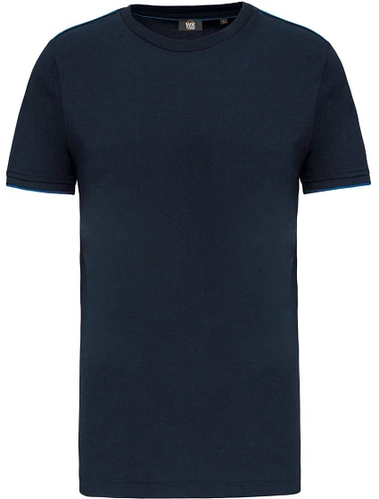 WK WK 3020 Pánské pracovní tričko "Day-to-Day" 20.3020 navy/light royal blue