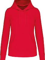 Kariban K 4028 Dámská eco-friendly mikina s kapucí 20.4028 red