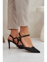 Ozdobené Lodičky S  Černé model 21684907 - Boto