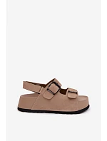 Semišové sandály na platformě Big Star model 22064119 Béžové - Big Star Shoes