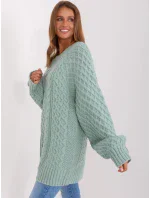 Sweter AT SW  mietowy model 18895582 - FPrice