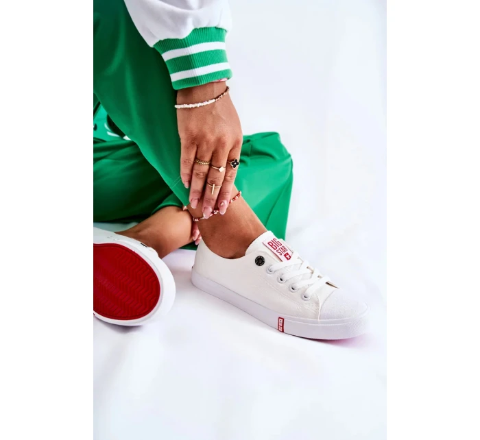 Dámské tenisky Big Star - bílé/červené