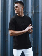 Pánské tričko s potiskem černé model 21975503 - Dstreet Pánské tričko s potiskem černé model 21975503 - Dstreet