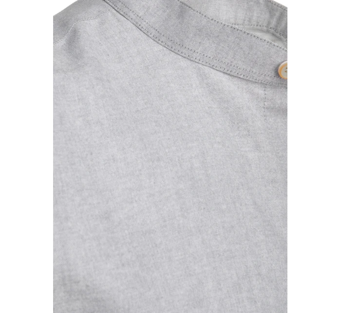 Pánské šedé tričko s krátkým rukávem FashionStreet KX1049