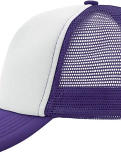 Daiber MB 70 5 panelová polyesterová síťovaná kšiltovka 03.0070 white/lilac