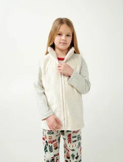 Vamp - Dětská fleecová vesta se zipem 21659 - Vamp