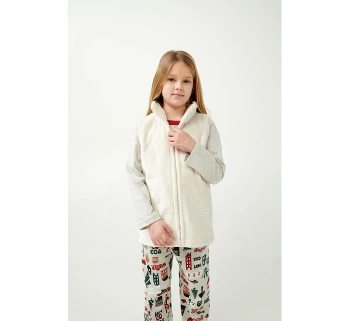 Dětská fleecová vesta se zipem model 20517336 - Vamp