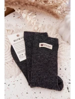 Teplé Vlněné Dámské Punčochy S model 21786960 Tmavě šedé - Aura.via