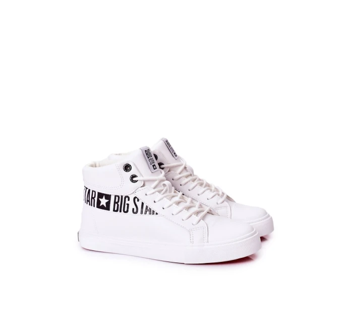 Pánské Tenisky Big Star Vysoké Bílé EE174340 Pánské Tenisky Big Star Vysoké Bílé EE174340