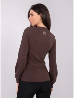 Bluzka RV BZ model 21818971 ciemny brązowy - FPrice