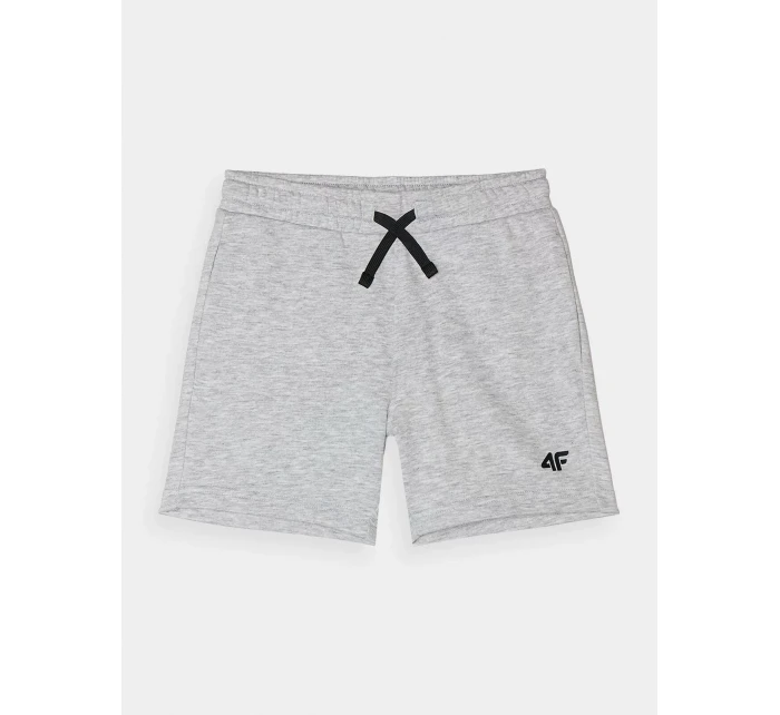 Chlapecké teplákové šortky 4F - světle šedé