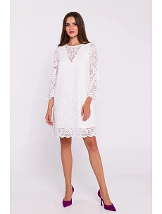 Dámské šaty S380 krémové - Stylove