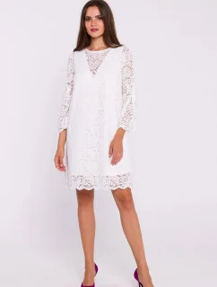 Dámské šaty model 20857724 krémové - STYLOVE