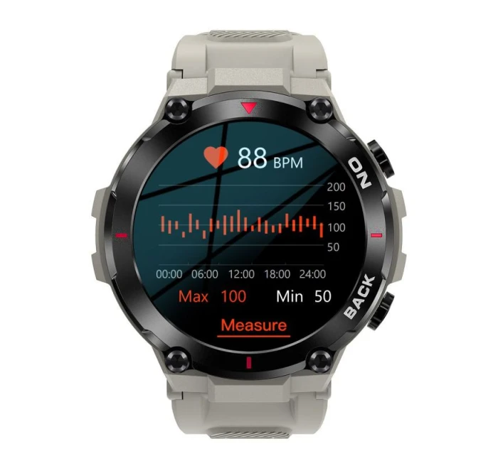 GIEWONT Pioneer GPS smartwatch GW460-3 - Světlý kámen GIEWONT Pioneer GPS smartwatch GW460-3 - Světlý kámen