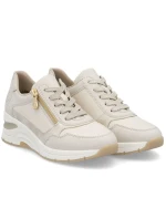 Dámské kožené tenisky na platformě béžové Rieker N9301-60 Dámské kožené tenisky na platformě béžové Rieker N9301-60