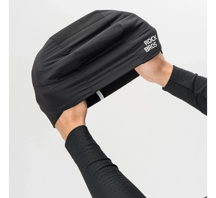 Rockbros M015 zimní oboustranná cyklistická čepice velikost 54-61 cm - černá