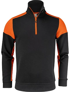 Prime Sweater Mikina s 1/4 zipem black/orange model 22453120 - Printer