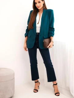 Sako s klopami elegantní tmavě model 21399748 - K-Fashion