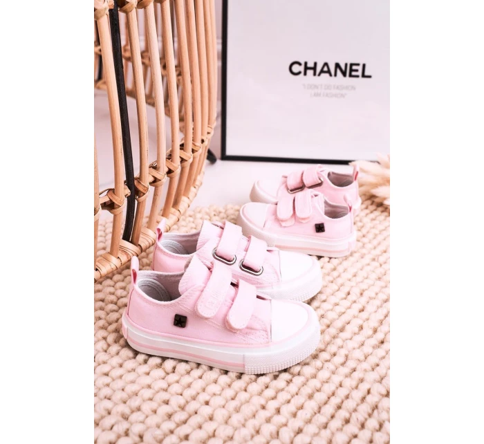 Dětské Tenisky Na Suchý Zip BIG STAR model 21545409 Růžové - Big Star Shoes Dětské Tenisky Na Suchý Zip BIG STAR model 21545409 Růžové - Big Star Shoes