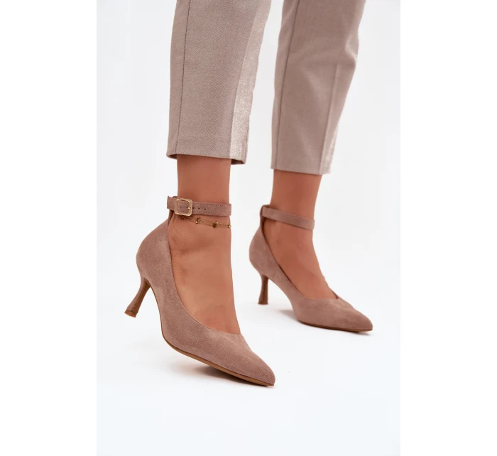 lodičky s tmavě béžové model 21757663 - Boto