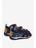 Kožené sandály pro  tmavě modré model 22147512 - Bartek S.A.