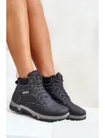 Pánské Trekingové Boty Zateplené Z Eko Kůže Modré Neramia