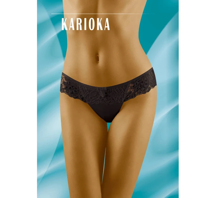 Dámské kalhotky / brazilky Karioka černá - Wolbar Dámské kalhotky / brazilky Karioka černá - Wolbar