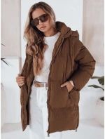 Dámská prošívaná bunda LETLIS camel FashionStreet TY3245 Dámská prošívaná bunda LETLIS camel FashionStreet TY3245