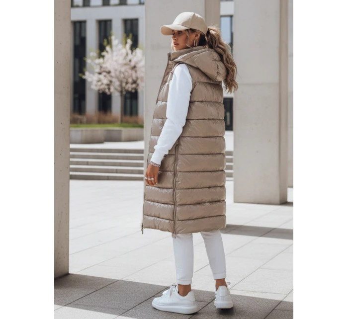 Dámská prošívaná vesta GANTINI béžová FashionStreet TY3745