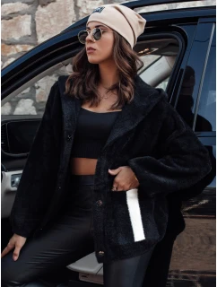 Dámská bunda z alpaky s kapucí černá Dstreet model 21980939 - FashionStreet