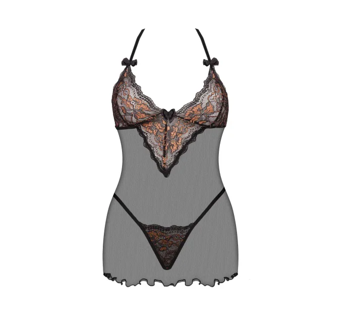 Dámská erotická košilka Goldie chemise - BEAUTY NIGHT FASHION Dámská erotická košilka Goldie chemise - BEAUTY NIGHT FASHION