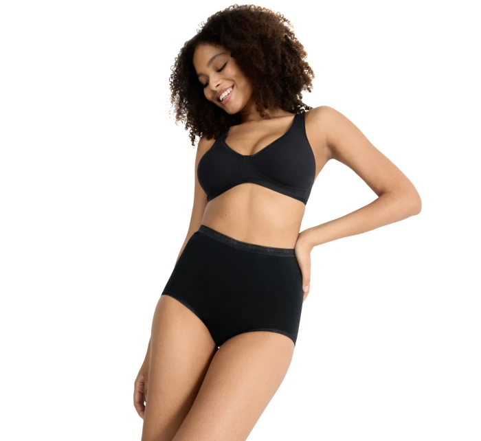 Dámské kalhotky 3 pack Basic maxi black - Sloggi Dámské kalhotky 3 pack Basic maxi black - Sloggi