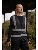 – Vesta se pruhy 76. black model 22503355 - Korntex – Vesta se pruhy 76. black model 22503355 - Korntex