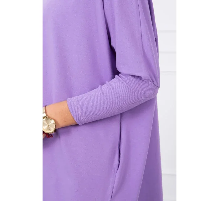 Oversize halenka fialová