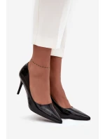 Lakované Eko Kožené Dámské Lodičky S  Černé model 21711378 - Boto