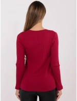 Bluzka RV BZ model 21801828 bordowy - FPrice Bluzka RV BZ model 21801828 bordowy - FPrice