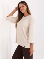 Bluzka RV BZ model 21406678 jasny beżowy - FPrice Bluzka RV BZ model 21406678 jasny beżowy - FPrice