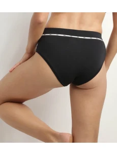 Dámské kalhotky DIM ICONS HIGHWAIST BRIEF - DIM - černá