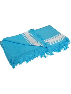 Kariban K 128 Plážová osuška Fouta 20.K128 turquoise/white