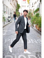 NEOBLU Marius Men (46-64) Pánské sako 24.3164 anthracite melange