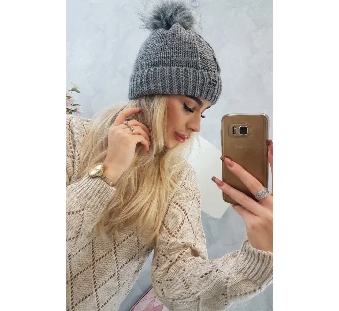 Čepice K168 tmavě šedá