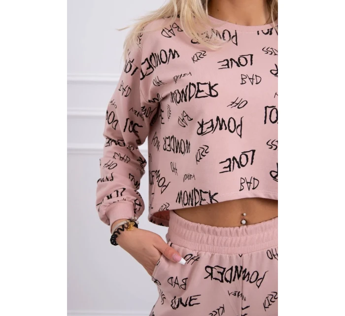 Statement set tmavě pudrově růžový Statement set tmavě pudrově růžový