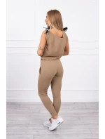 Kalhoty/oblek s nápisem selfie camel