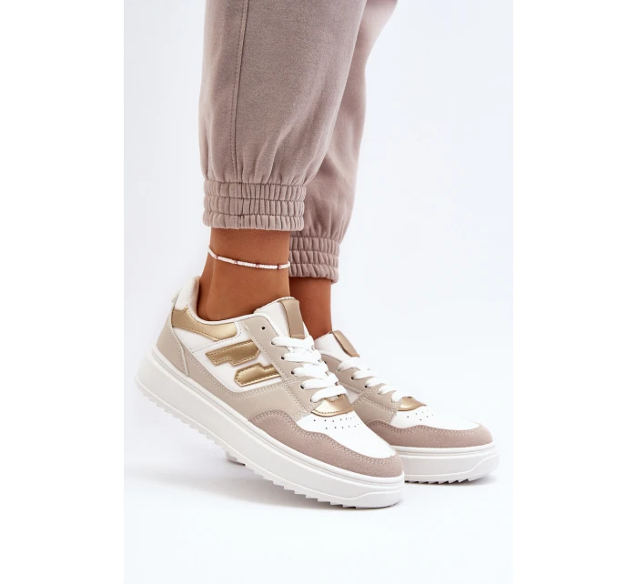 Dámské nízké tenisky béžové model 21651086 - Boto Dámské nízké tenisky béžové model 21651086 - Boto