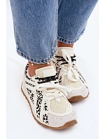 Kožené Semišové Dámské Tenisky Big Star model 22074797 Bílé - Big Star Shoes