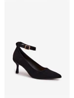 Lodičky z eko semiše Devoria – černé Lodičky z eko semiše Devoria – černé