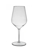 Čirá nerozbitná plastová sklenice na víno 470 ml