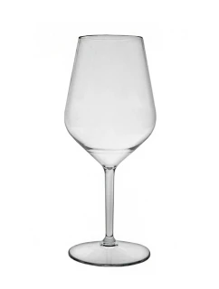 Čirá nerozbitná plastová sklenice na víno 470 ml