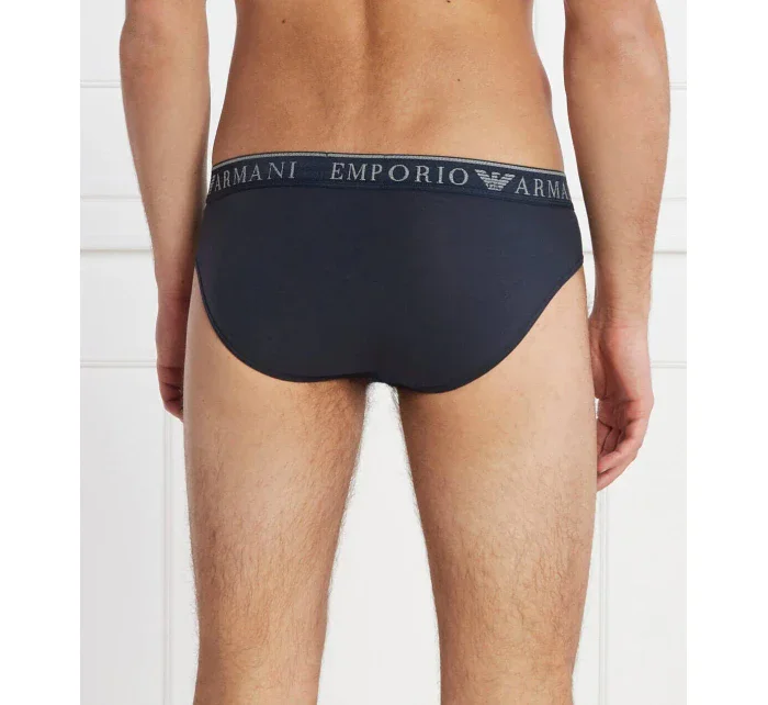 Pánské slipy 2Pack  tm. modré  model 19908019 - Emporio Armani