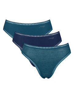 Dámské kalhotky GO Crush High leg C3P - Turquoise - tyrkys M024 - SLOGGI